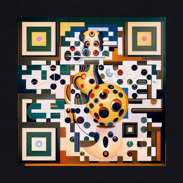 RickRoll QR Code Hidden Image Abstract Painting by ravel.live